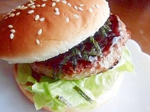 照り焼き和風ハンバーガー